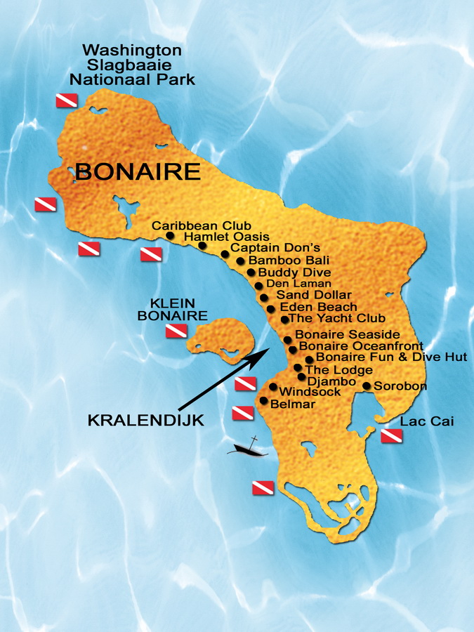 tourist map of bonaire